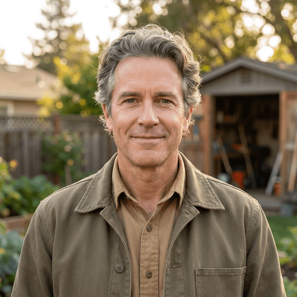 Mark Thompson, homeowner satisfied with Keith Landscaping