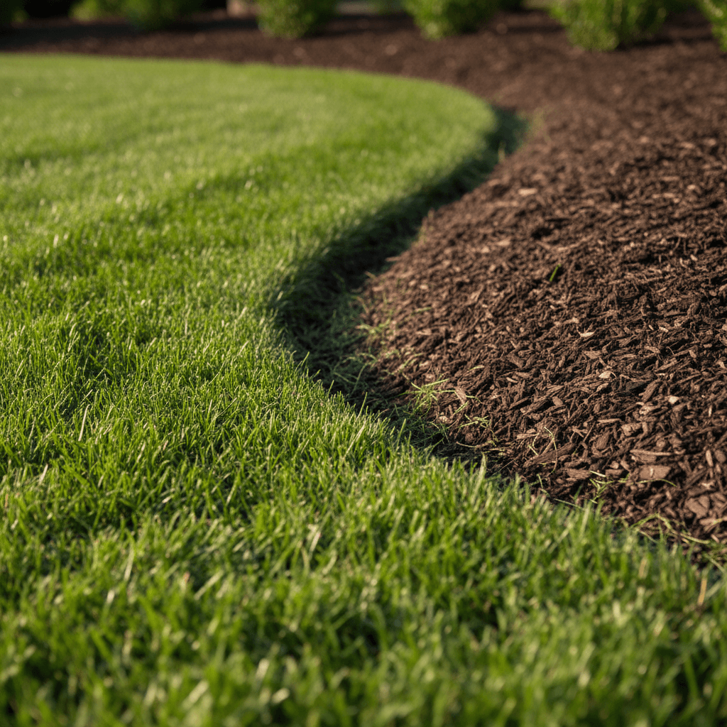 Precise landscape bed edging and line work