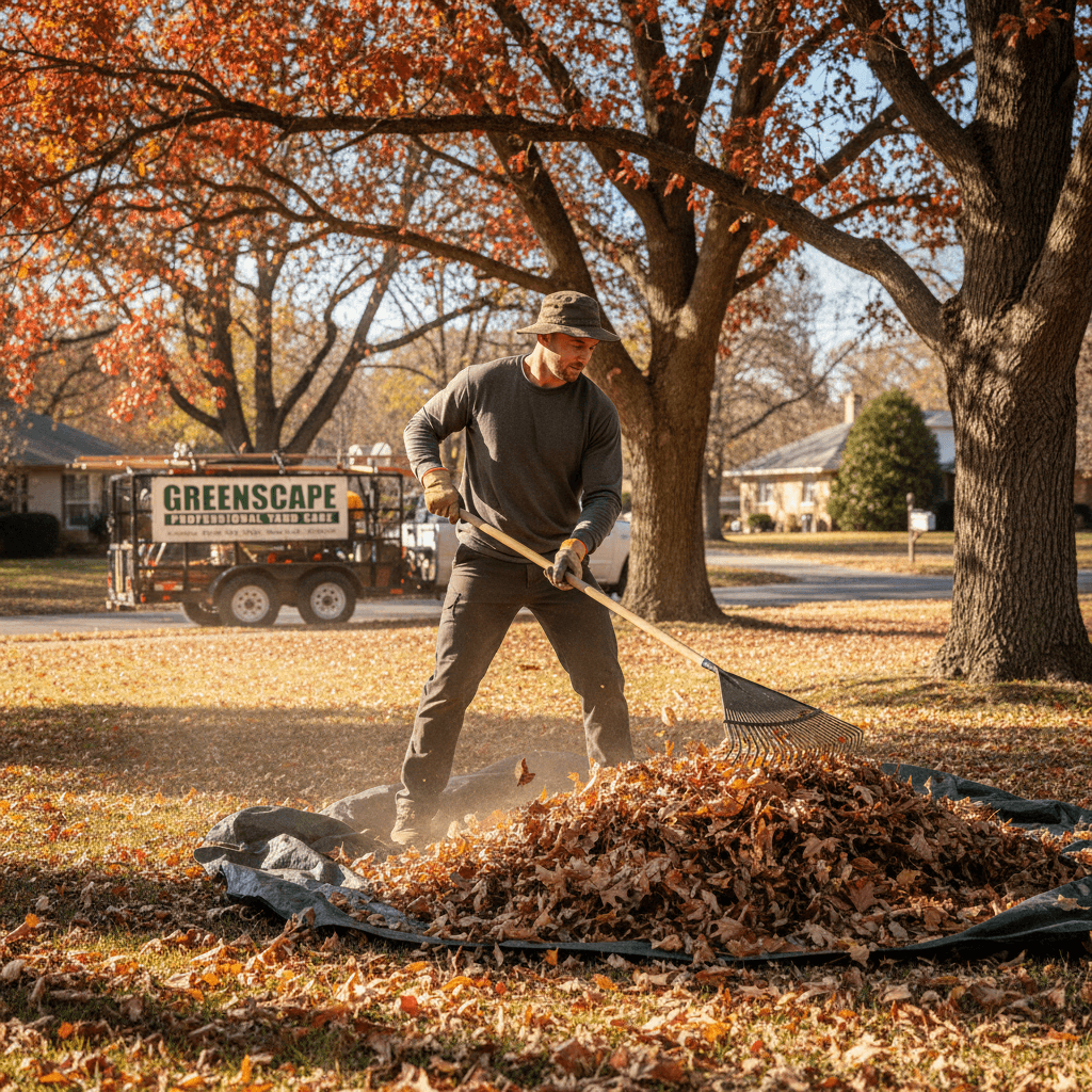 Seasonal yard cleanup and maintenance work