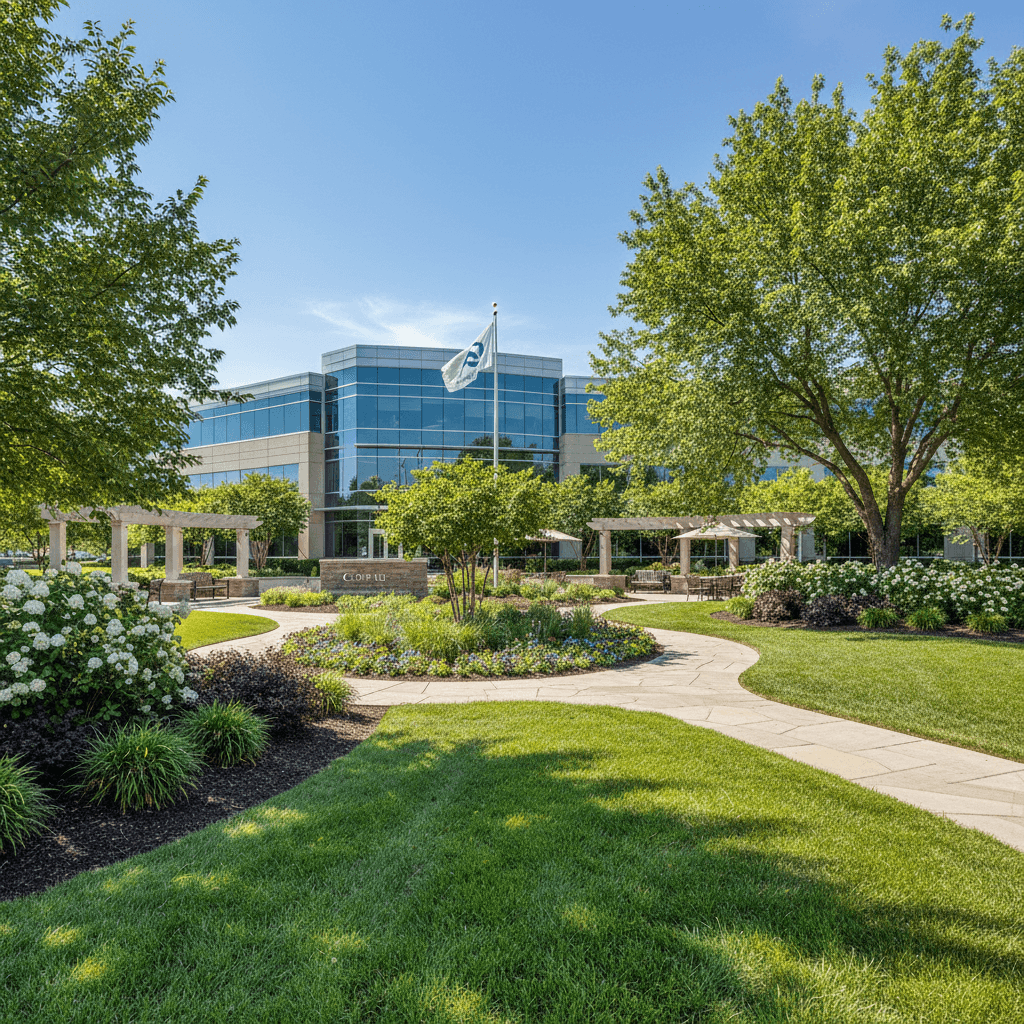 Commercial property landscaping and grounds maintenance